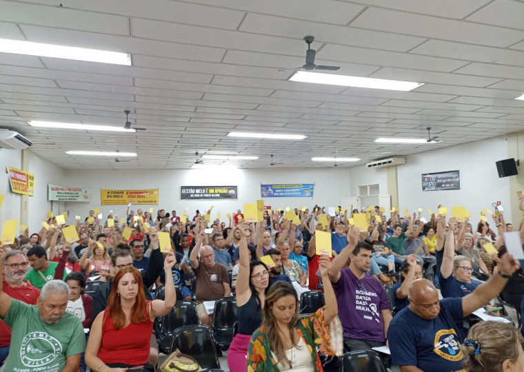 Assembleia do Sindicato dos Municipários de Porto Alegre (Simpa)