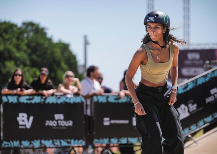 Skatista Rayssa Leal venceu a final do Circuito Internacional de Skate, o STU, de Porto Alegre, na Orla do Guaíba 