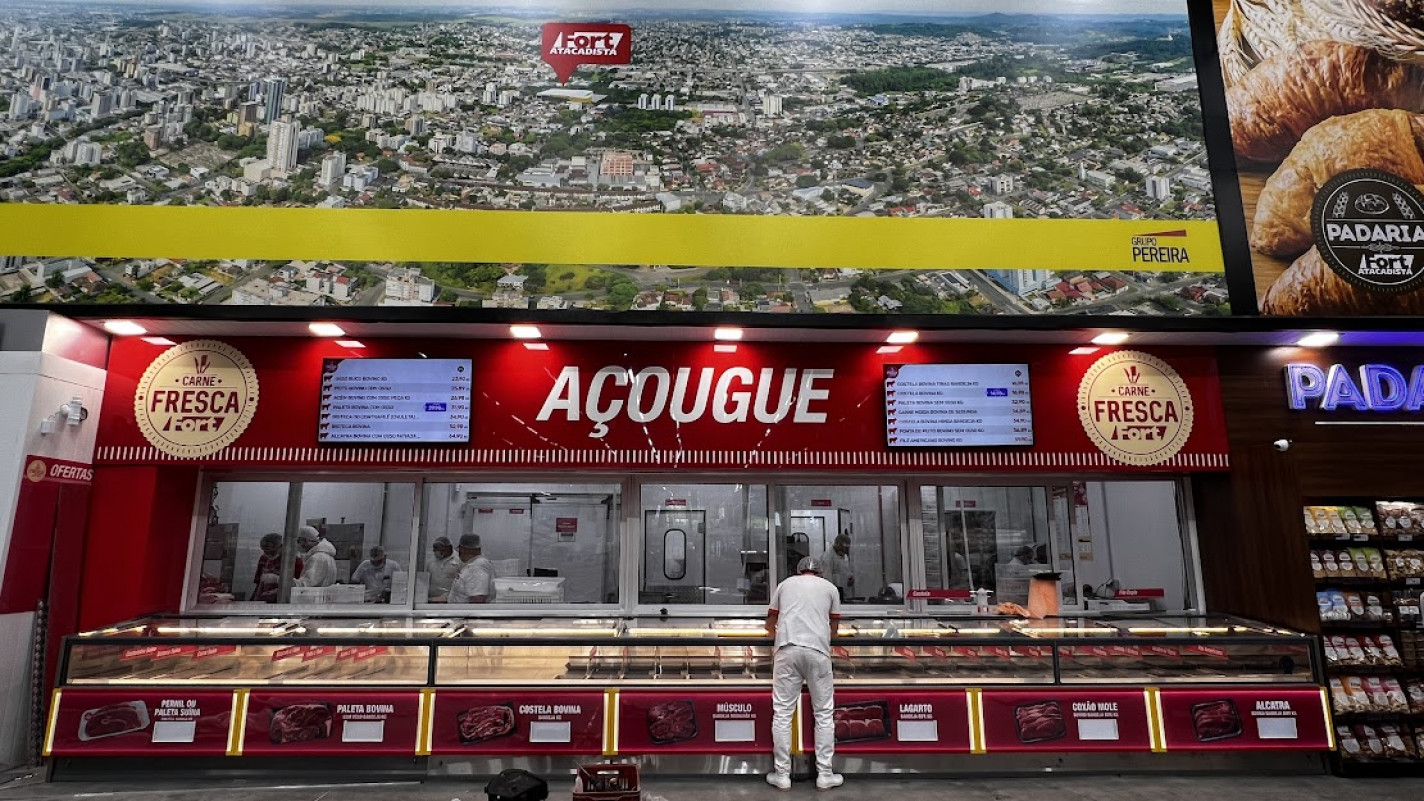 Uma das apostas da bandeira é área de açougue com cortes, incluindo mais serviço  | GRUPO PEREIRA/DIVULGAÇÃO/JC