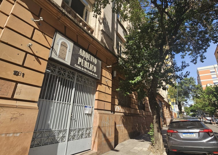 Arquivo Público do Rio Grande do Sul fica na rua Riachuelo
