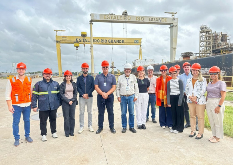 Comitiva belga também foi recepcionada nas instalações da Ecovix, Vanzin e da Wilson Sons, onde pôde conhecer mais sobre a infraestrutura e as operações portuárias da região