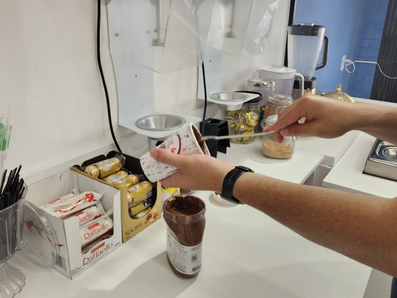 Os milk shakes e sorvetes que levam Nutella est&atilde;o entre os preferidos da clientela Foto: SARAH OLIVEIRA/ESPECIAL/JC