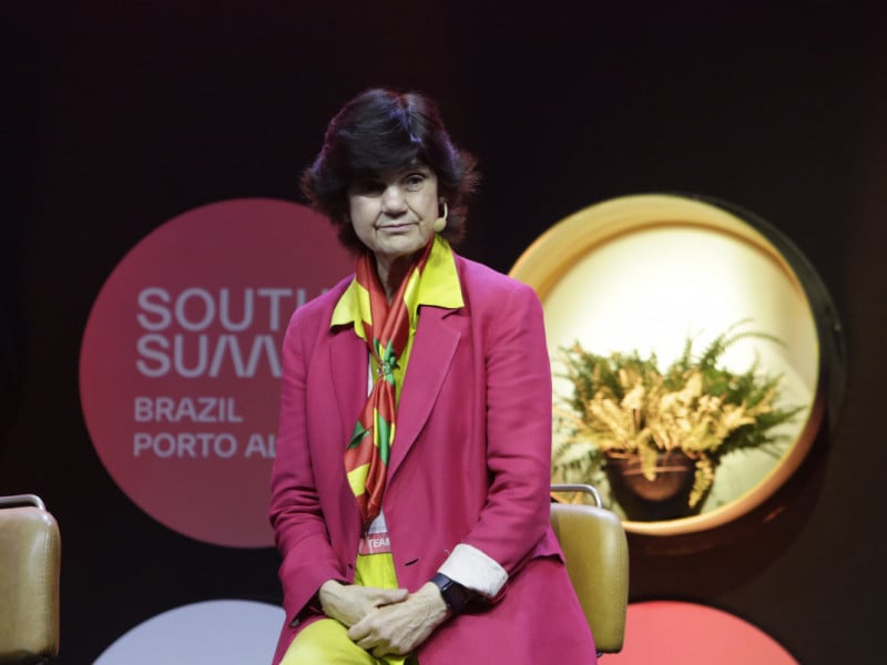 Maria Benjumea, fundadora e presidente do South Summit. Abertura oficial do South Summit Brazil na Arena Stage. Local: Cais Mau&aacute;<br />Foto: T&Acirc;NIA MEINERZ/JC