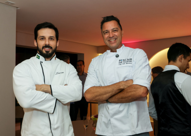 Os chefs Lucas Montiel e João Muratore