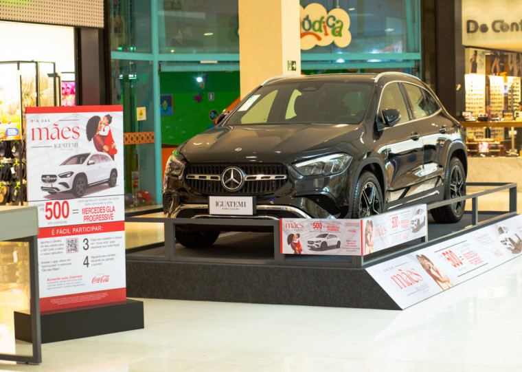Promo&ccedil;&atilde;o no Iguatemi prev&ecirc; sorteio de Mercedes, com cupom extra para quem comprar Coca-Cola 