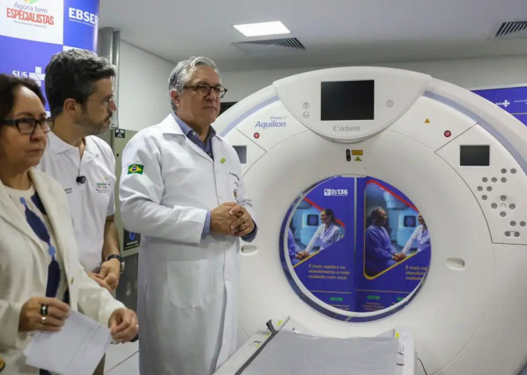 Ministro Alexandre Padilha participou da inauguração da nova Unidade de Diagnóstico por Imagem, do Hospital Universitário de Brasília
