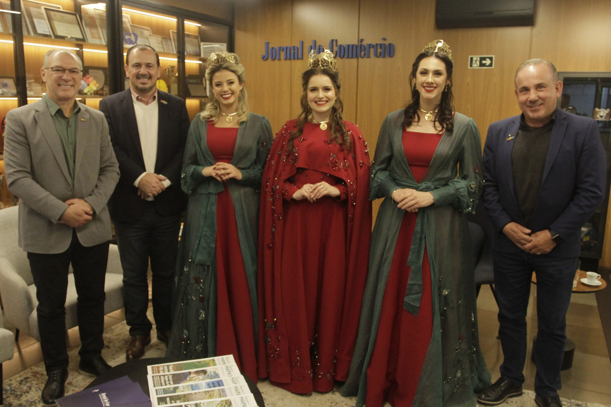 Visita ao JC - Comitiva da Expobento e Fenavinho | EVANDRO OLIVEIRA/JC