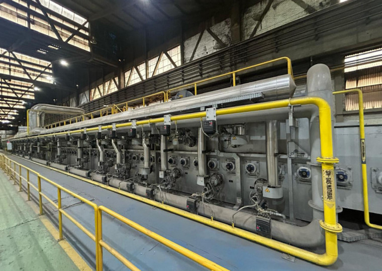 Empresa inaugurou novo forno de recozimento e esferoidização com capacidade anual de 48 mil toneladas