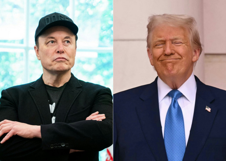 Enquanto Trump falava, Musk disparava postagens no X, contestando afirmações, como a de que teve acesso antecipado ao projeto