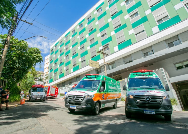 O evento de 2023 contou com uma simulação de incêndio no Hospital Moinhos de Vento