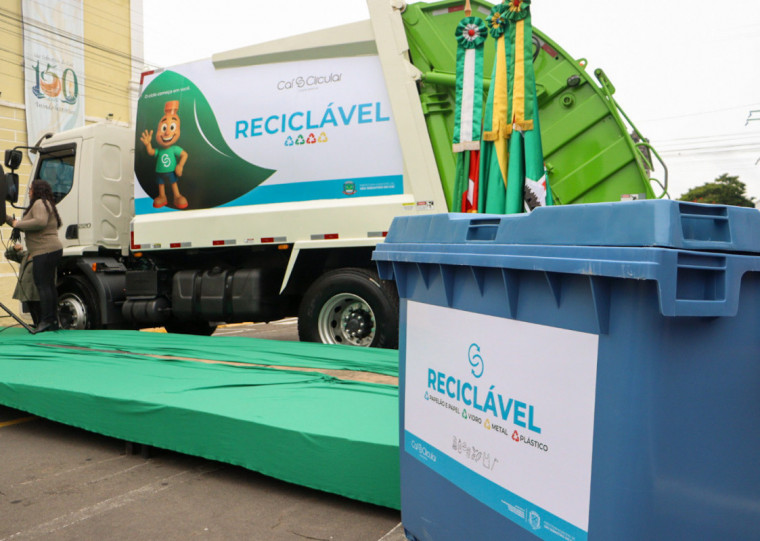 Meta é aumentar de 5% para 20% o volume de resíduos recolhidos
