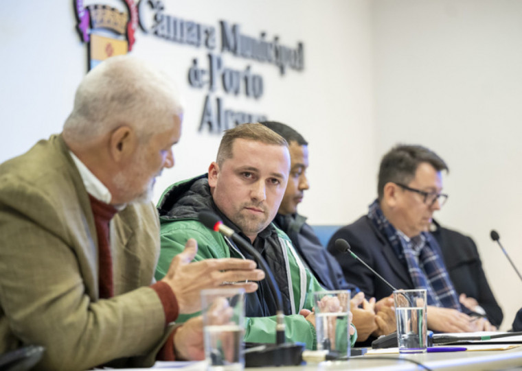 O secretário da Assistência Social, Matheus Xavier, esteve presente nas duas agendas