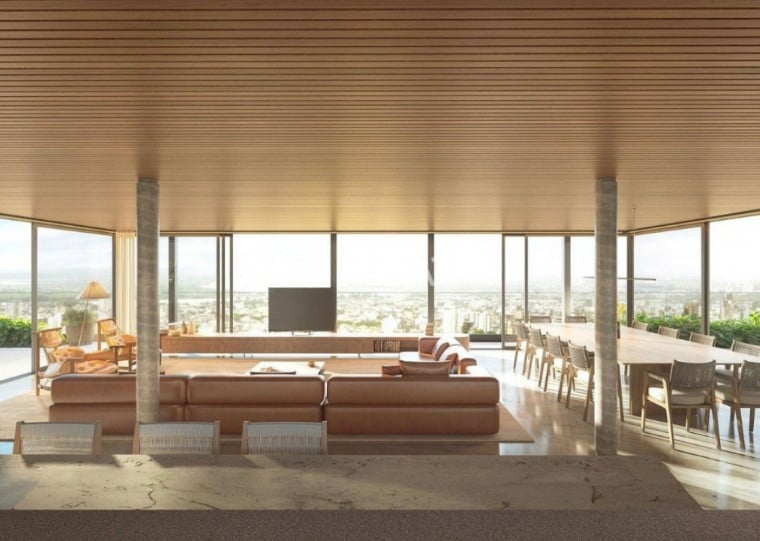 Imagem mostra a cobertura milionária no bairro Bela Vista