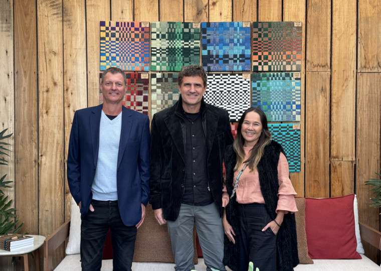 Marcelo Schacht, Luciano Mandelli e Isabel Carvalho 