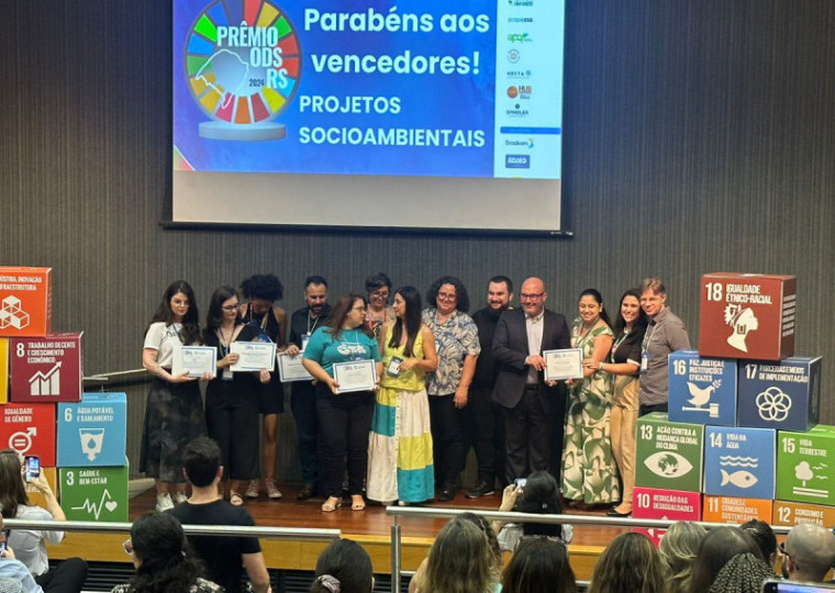 Instituto Unimed/RS recebeu reconhecimento por projeto ambiental no Prêmio ODS RS 2024