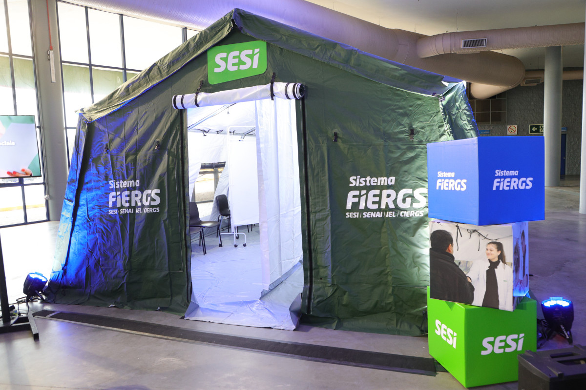 As 28 tendas espalhadas pelo Estado serão assim  |  Dudu Leal / Fiergs / Divulgação / JC 