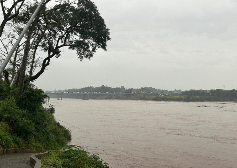 Rio Taquari, em Lajeado, chegou a 19.2m de elevação nesta quarta-feira (18)