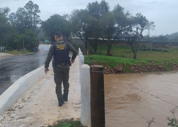 Por volta das 9h desta quarta-feira, altura do Rio Gravataí se encontrava em 2,95m