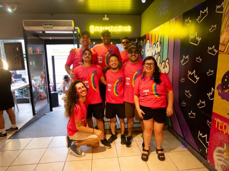 Equipe do Majestic Drink &eacute; formada majoritariamente por pessoas LGBTQIAPN+ Foto: Majestic Drink/DIVULGA&Ccedil;&Atilde;O/JC