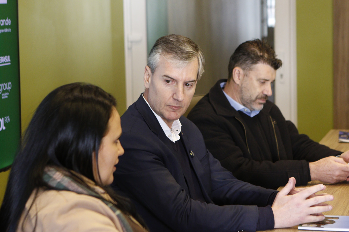 Coletiva e Tá na Mesa - Tema: Missões: 400 anos, um patrimônio para investir e valorizar. Painel com: Mogar Sincak, Diretor da Teknica Engenharia Especializada, Eduardo Loureiro, Secretário da Cultura do RS e Janaína Machado, Gerente Geral do Macuco Yucumã, Parque Estadual do Turvo | BRENO BAUER/JC