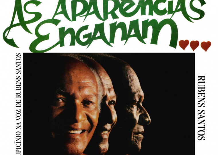Detalhe da capa do LP 'As Aparências Enganam...', lançado por Rubens Santos em 1980