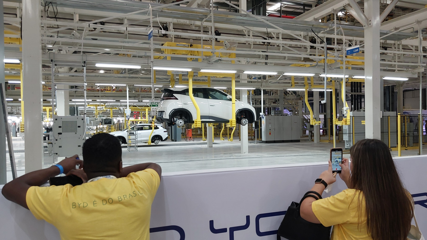 Abertura de nova fábrica da BYD | Jefferson Klein/Especial/JC