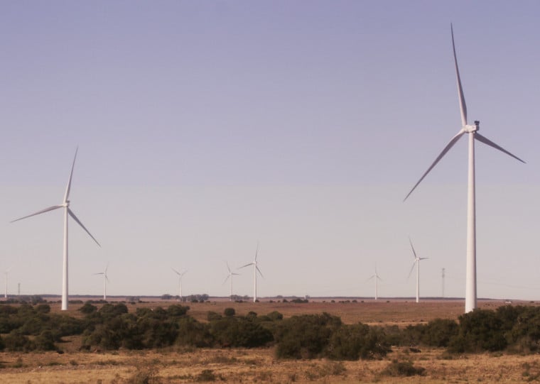 Parque eólico Coxilha Negra, da Axia Energia, em Santana do Livramento