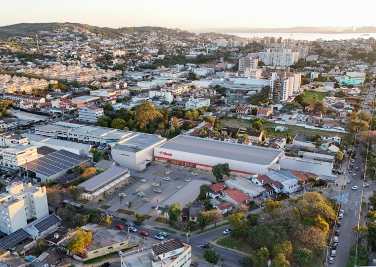 Imagem simula como vai ficar o Otto 2500, na Zona Sul, após as obras elevando a 40 lojas e com Rissul