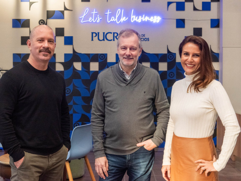 Clécio Araújo, Vinícius Sittoni Brasil e Stefânia Ordovás de Almeida, da Pucrs, coordenaram a pesquisa  Foto: Giordano Toldo/Divulgação/JC