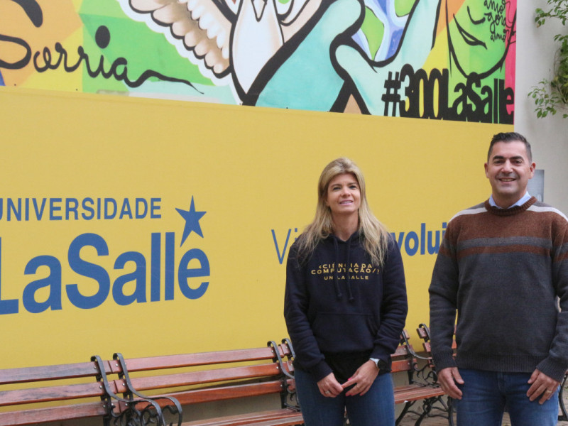 Aline Riva e Mozart Siqueira estão à frente da graduação de IA Foto: UniLaSalle/Divulgação/JC