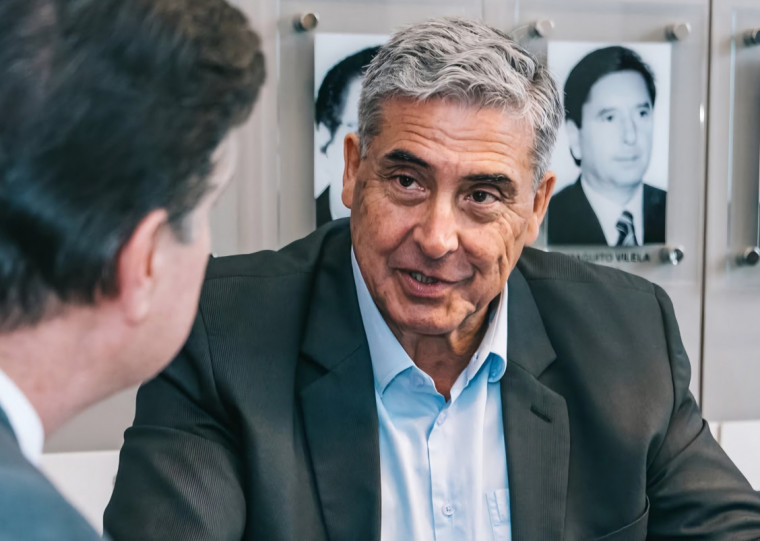 Giovane Feltes em reunião com o relator Baleia Rossi (MDB-SP)