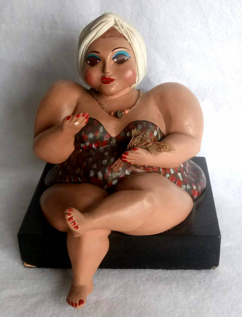 Uma das "Gordinhas", s&eacute;rie de esculturas que consagrou Ch&ocirc; Dorneles | REPRODU&Ccedil;&Atilde;O/TEMPO E ARTE LEI&Atilde;O/JC