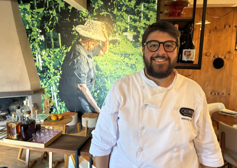 Chef Giordano Tarso é o responsável pelo 
não-menu do Colheita