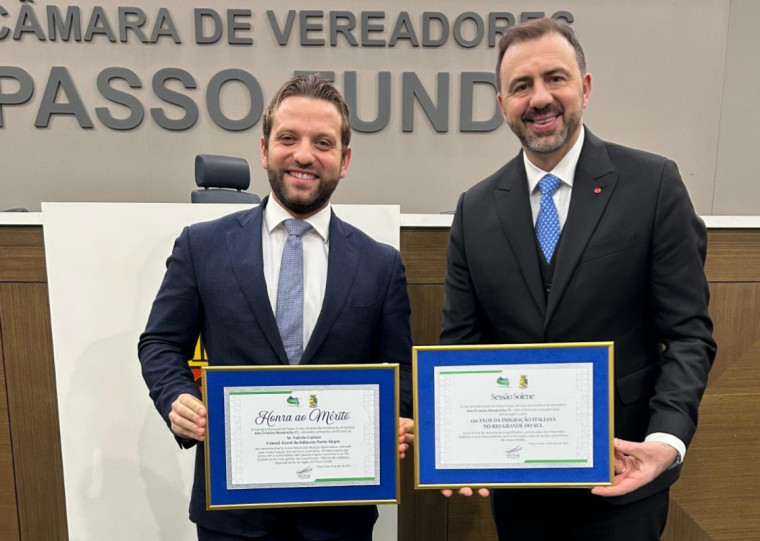 O presidente da Câmara de Comércio Italiana do RS, Erasmo Batistella (à direita), busca ampliar o número de associados para aumentar o volume de negócios entre Rio Grande do Sul e Itália