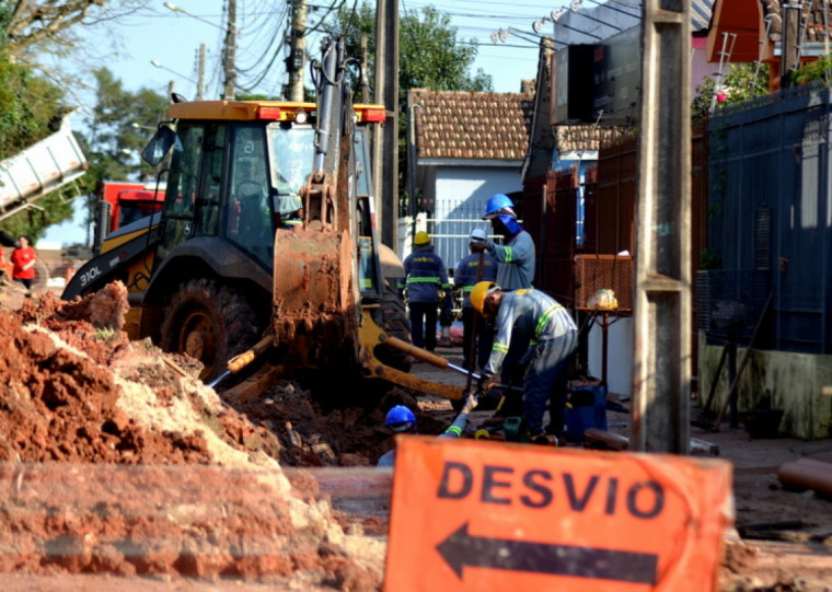 Santa Maria, a cidade mais populosa da Região Central, tem recebido obras da Corsan e da prefeitura 