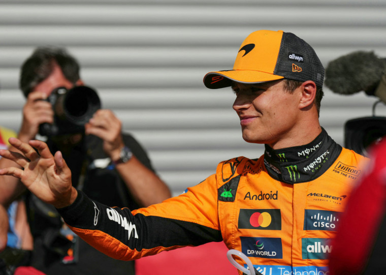 Lando Norris se saiu melhor e conquistou a pole position