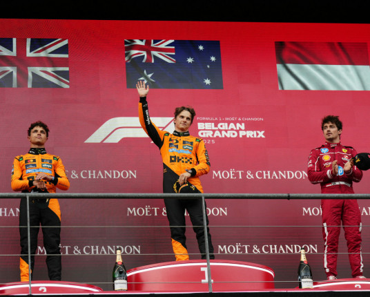 Em sexta dobradinha da McLaren no ano, Piastri vence GP da Bélgica