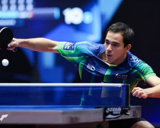 Hugo Calderano conquista ouro no WTT Contender de Buenos Aires