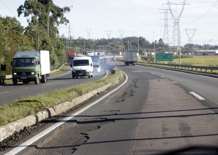 Entre os problemas apontados pelos empresários gaúchos está a precariedade da malha rodoviária