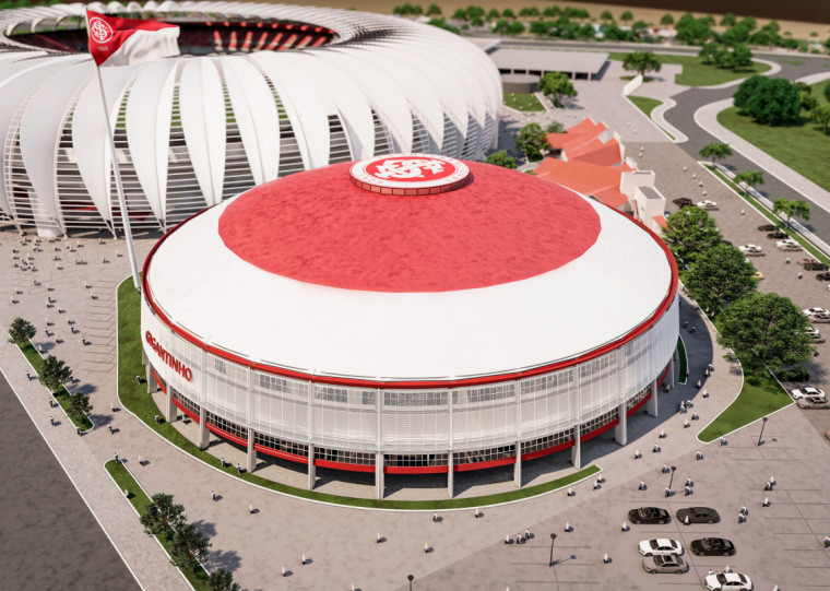 O novo Gigantinho terá capacidade para receber públicos superiores a 10 mil pessoas