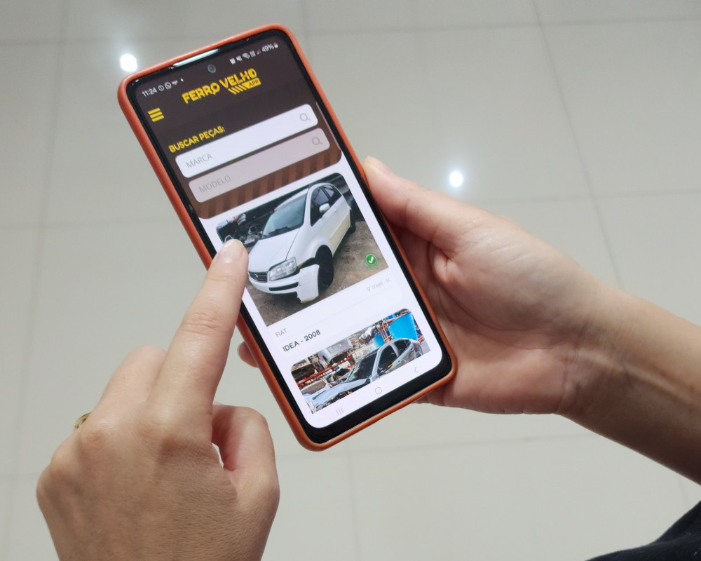 A plataforma tem como objetivo tornar a venda de pe&ccedil;as mais segura | FerroVelhoApp/Divulga&ccedil;&atilde;o/JC