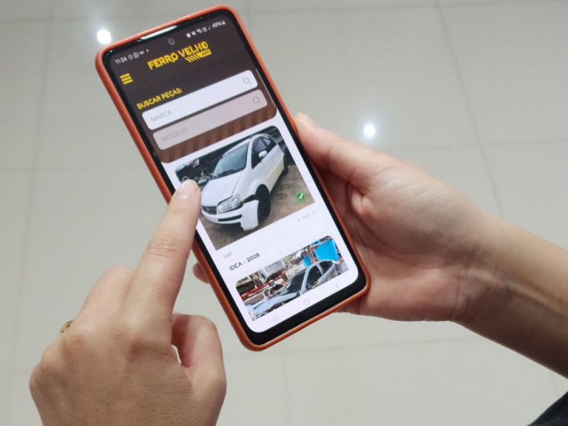 A plataforma tem como objetivo tornar a venda de pe&ccedil;as mais segura Foto: FerroVelhoApp/Divulga&ccedil;&atilde;o/JC