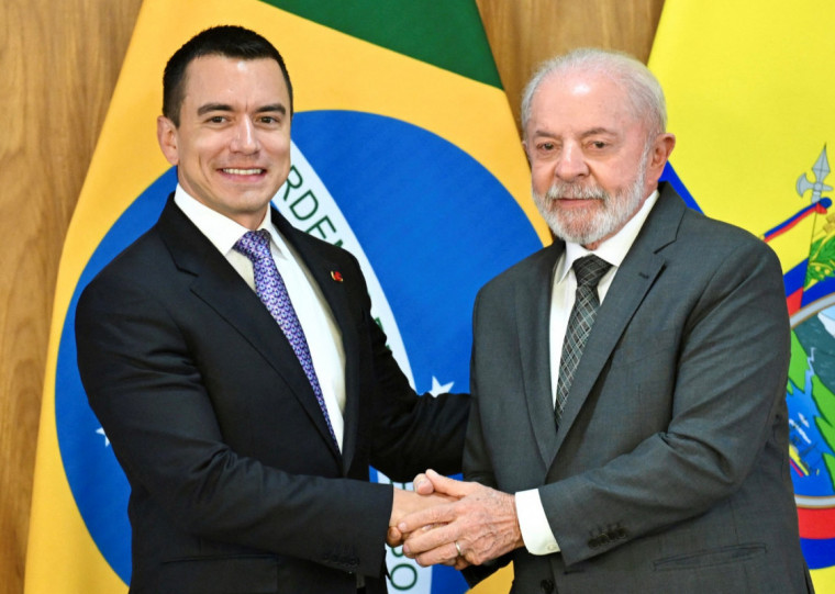 Noboa, por sua vez, reforçou o posicionamento do brasileiro de alinhamento entre os dois países latinos