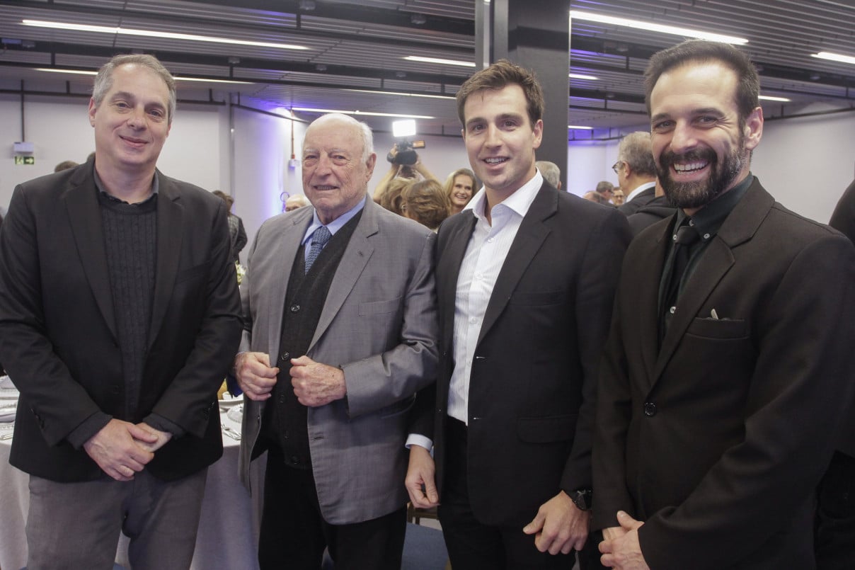 Tulio Milmann, Jorge Gerdau Johannpeter e Giovanni Jarros Tumelero | EVANDRO OLIVEIRA/JC