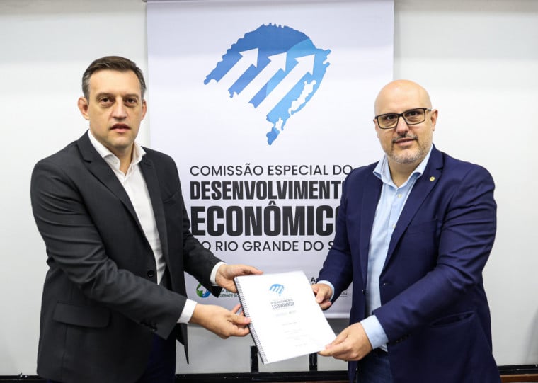 Guilherme Pasin (e) e Rodrigo Lorenzoni, deputados estaduais pelo PP