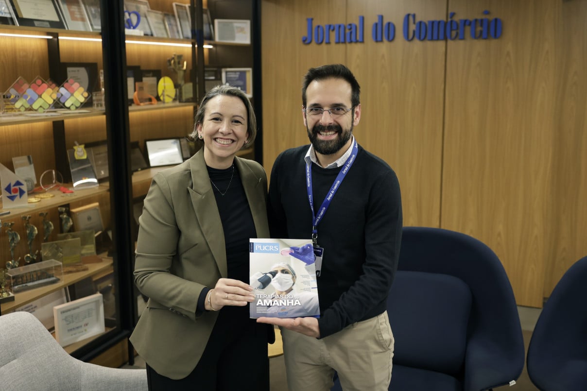 Visita da pró-reitora de Saúde da PUCRS, a professora Andrea Bandeira | TÂNIA MEINERZ/JC