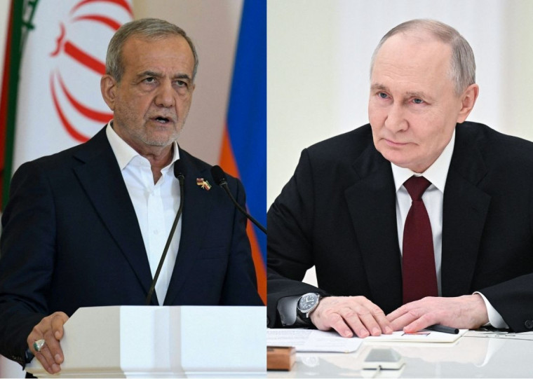Conversa entre Vladimir Putin e Masoud Pezeshkian ocorreu nesta segunda-feira (25)