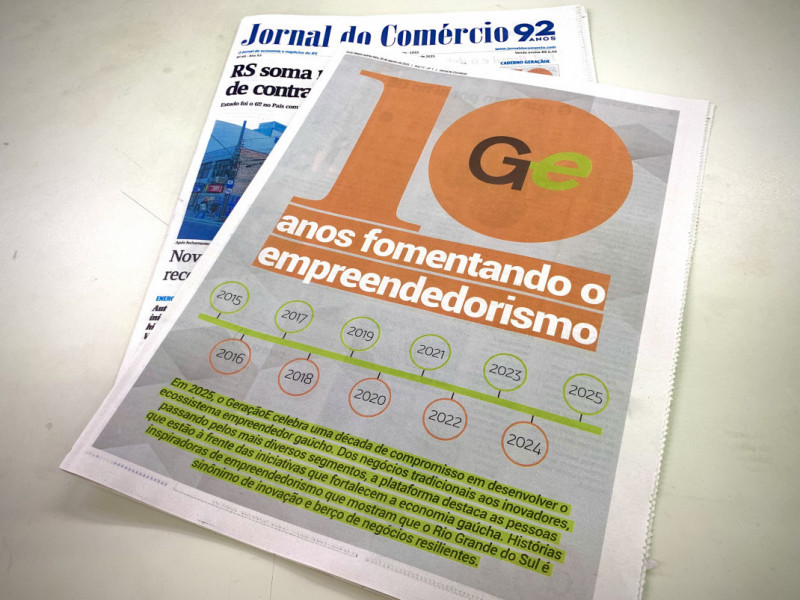 No aniversário de 10 anos, o GeraçãoE apresenta o seu novo projeto gráfico Foto: DENER PEDRO/ESPECIAL/JC