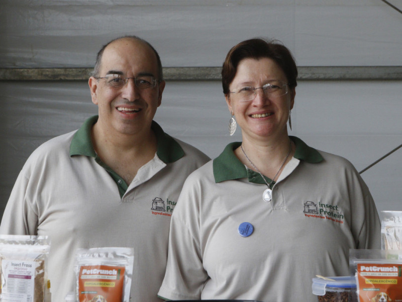 Mauro Ávila e Adriana Bender são os fundadores da Insect Protein  Foto: BRENO BAUER/JC