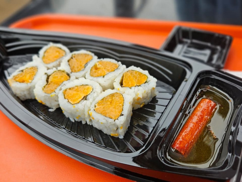 O Uramaki de Bergamota será a sobremesa do jantar harmonizado com vinhos Foto: Isadora Jacoby/Especial/JC